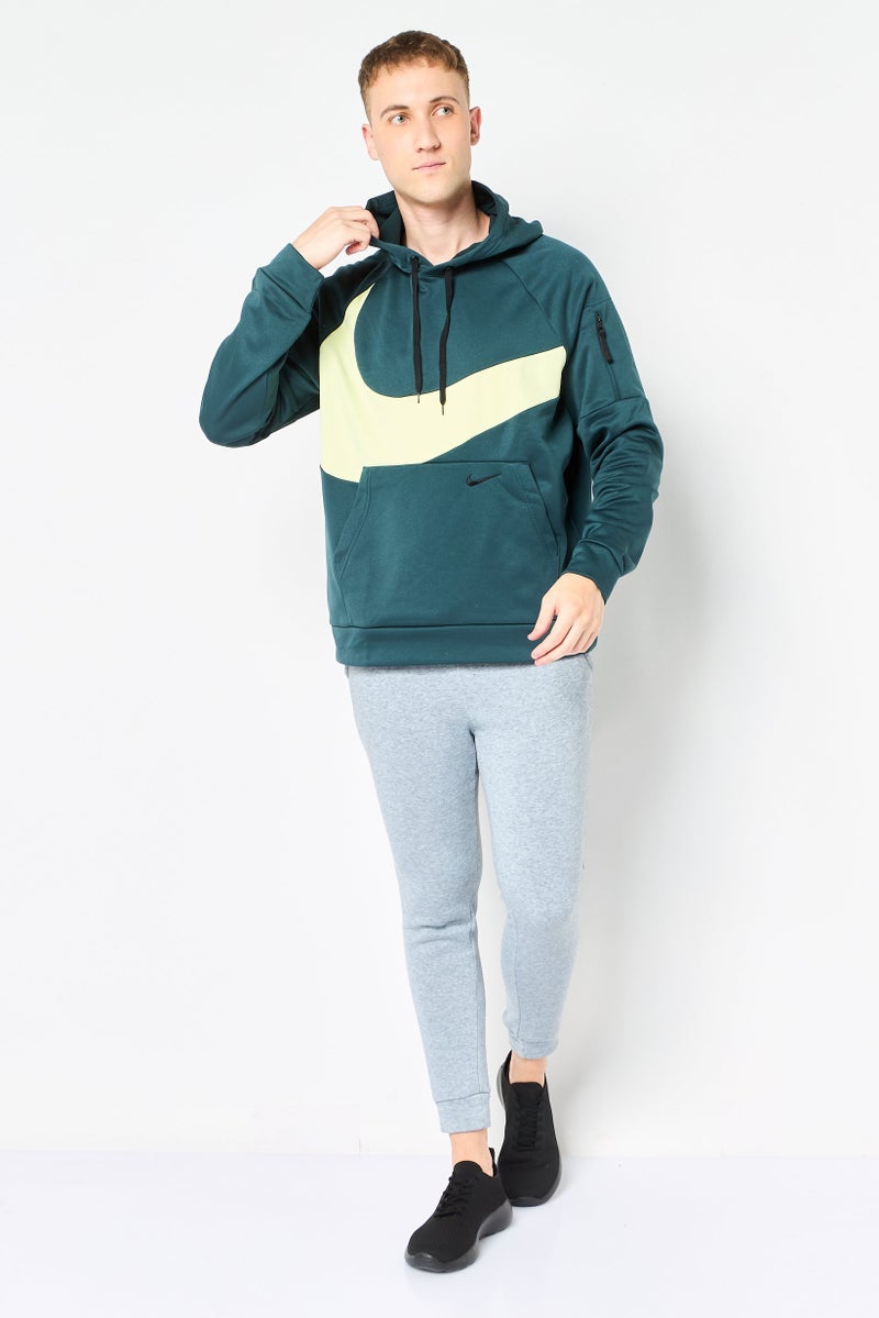 Nike هودي تدريب بأكمام طويلة للرجال بتقنية ثيرما فيت، متعدد الألوان - Image 4